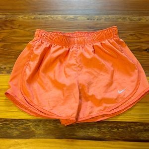 Nike Tempo shorts, size small, color coral